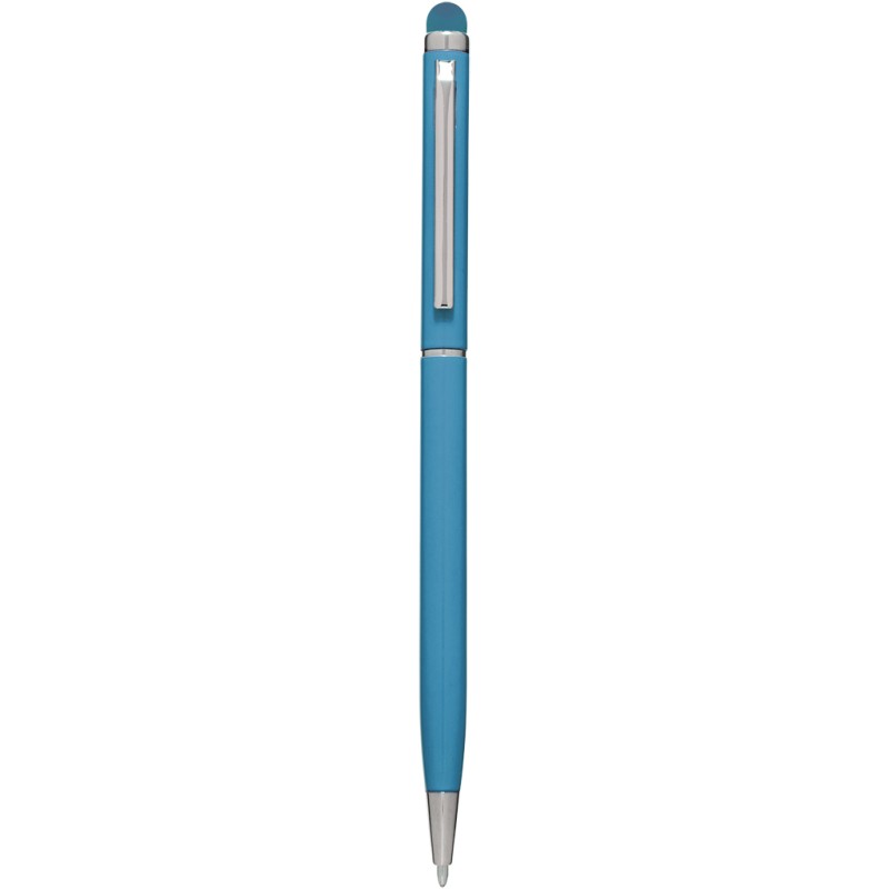 Penna a sfera con touch screen in alluminio blu sky personalizzata B11163SK