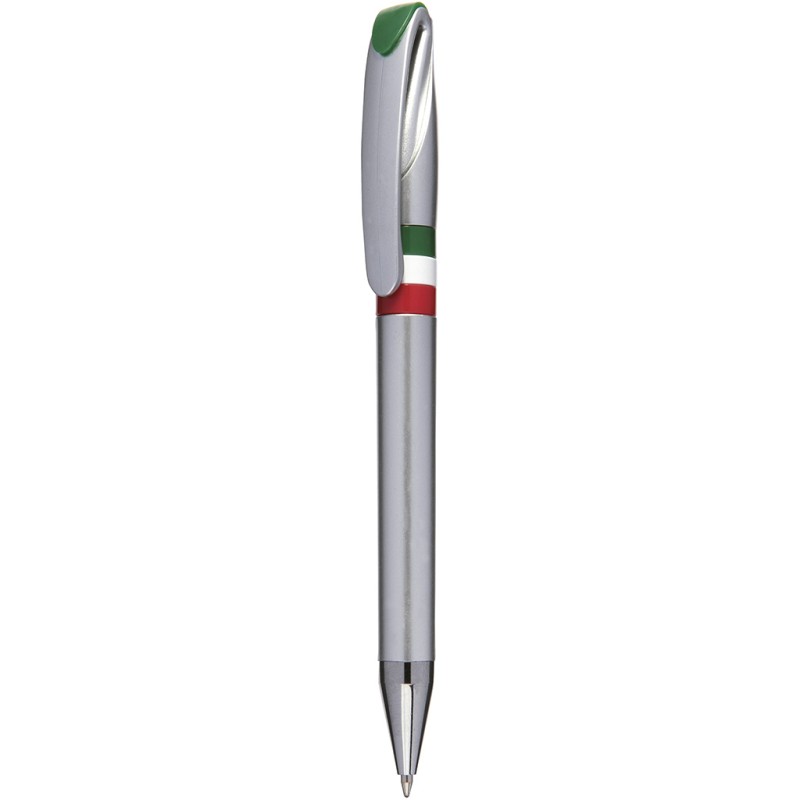 Penna a sfera in plastica grigia personalizzata B11164GR
