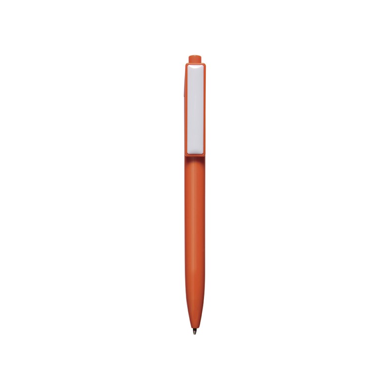 Penna a sfera in plastica arancione personalizzata B11166A