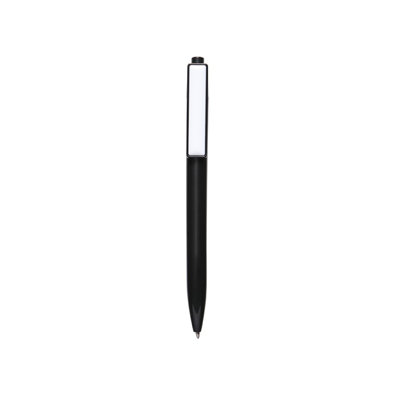 Penna a sfera in plastica nera personalizzata B11166N
