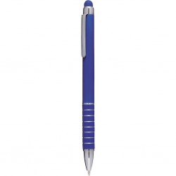 Mini penna  a sfera con touch screen in plastica e metallo blu royal personalizzata B11168BL Mini penna  a sfera con touch screen in plastica e metallo blu royal personalizzata B11168BL