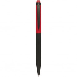 Penna a sfera con touch screen in metallo rossa personalizzata B11169R Penna a sfera con touch screen in metallo rossa personalizzata B11169R