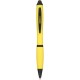 Penna a sfera con touch screen in plastica e metallo gialla personalizzata B11170G