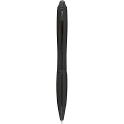 Penna a sfera con touch screen in plastica e metallo nera personalizzata B11170N