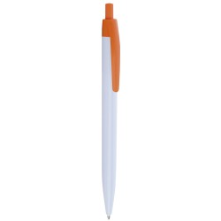 Penna a sfera in plastica arancione personalizzata B11172A