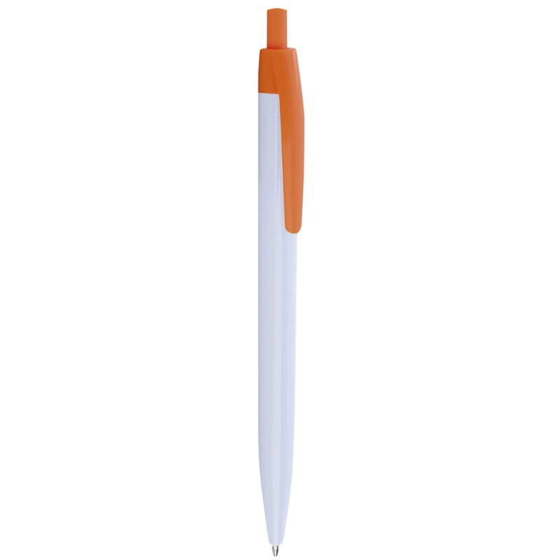 Penna a sfera in plastica arancione personalizzata B11172A