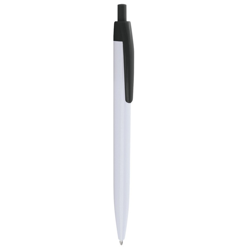 Penna a sfera in plastica nera personalizzata B11172N
