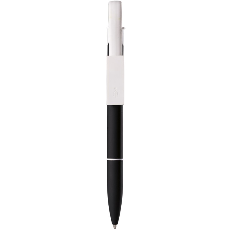 Penna a sfera con cavetto nera personalizzata B11173N