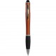 Penna a sfera con touch screen arancione personalizzata B11179A