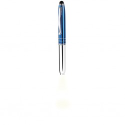 Penna a sfera con touch screen e luce in plastica e metallo blu royal personalizzata B11180BL Penna a sfera con touch screen e luce in plastica e metallo blu royal personalizzata B11180BL