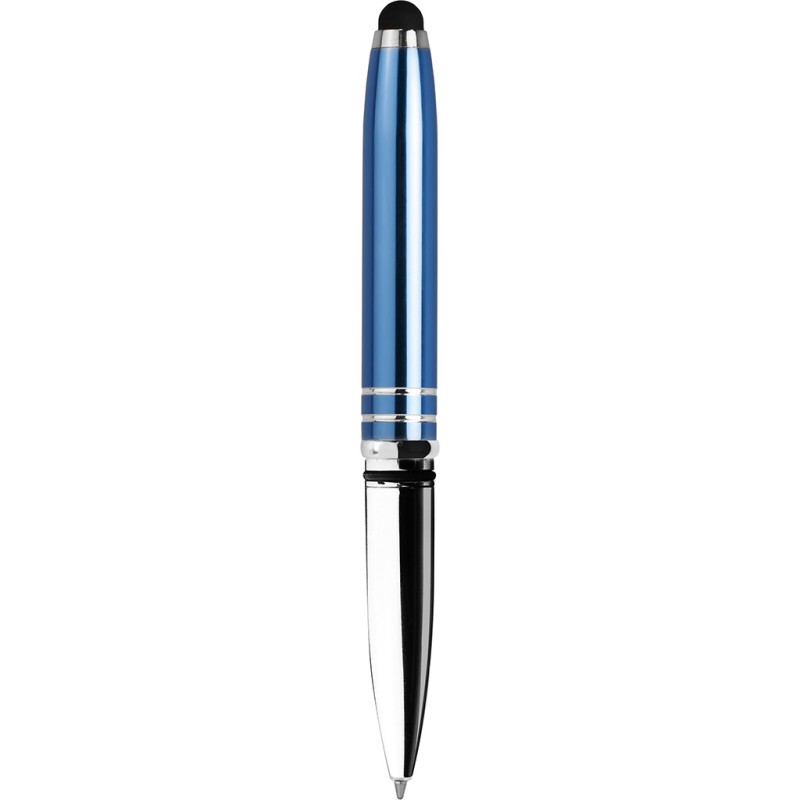 Penna a sfera con touch screen e luce in plastica e metallo blu royal personalizzata B11180BL Penna a sfera con touch screen e luce in plastica e metallo blu royal personalizzata B11180BL
