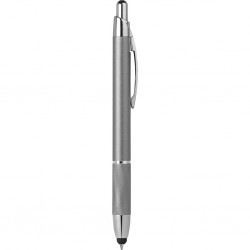 Penna a sfera con touch screen in metallo grigia personalizzata B11183GR Penna a sfera con touch screen in metallo grigia personalizzata B11183GR