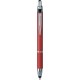 Penna a sfera con touch screen in metallo rossa personalizzata B11183R