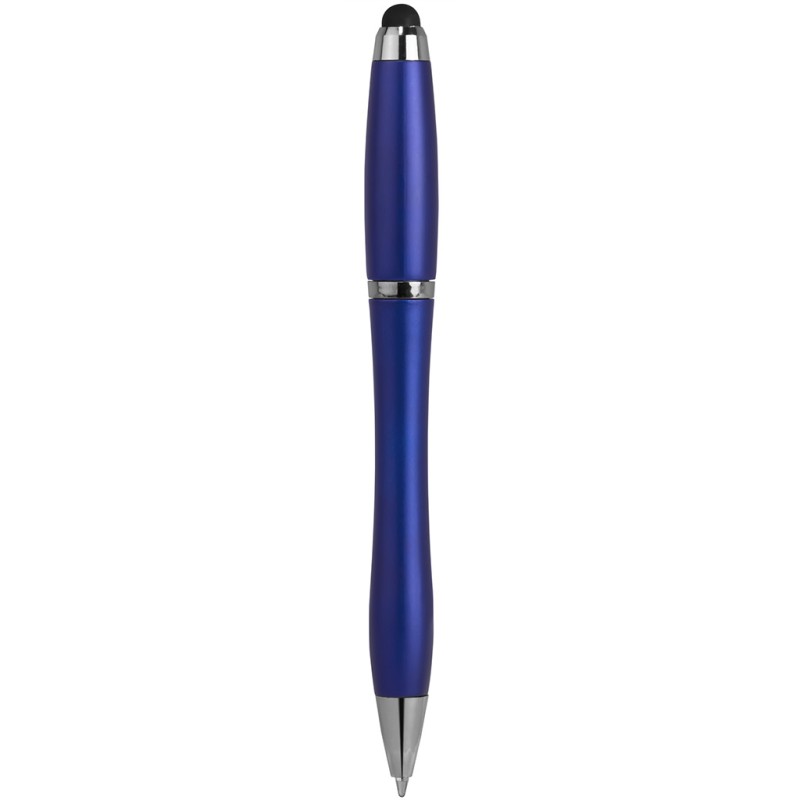 Penna a sfera con touch screen in plastica e metallo blu royal personalizzata B11189BL Penna a sfera con touch screen in plastica e metallo blu royal personalizzata B11189BL