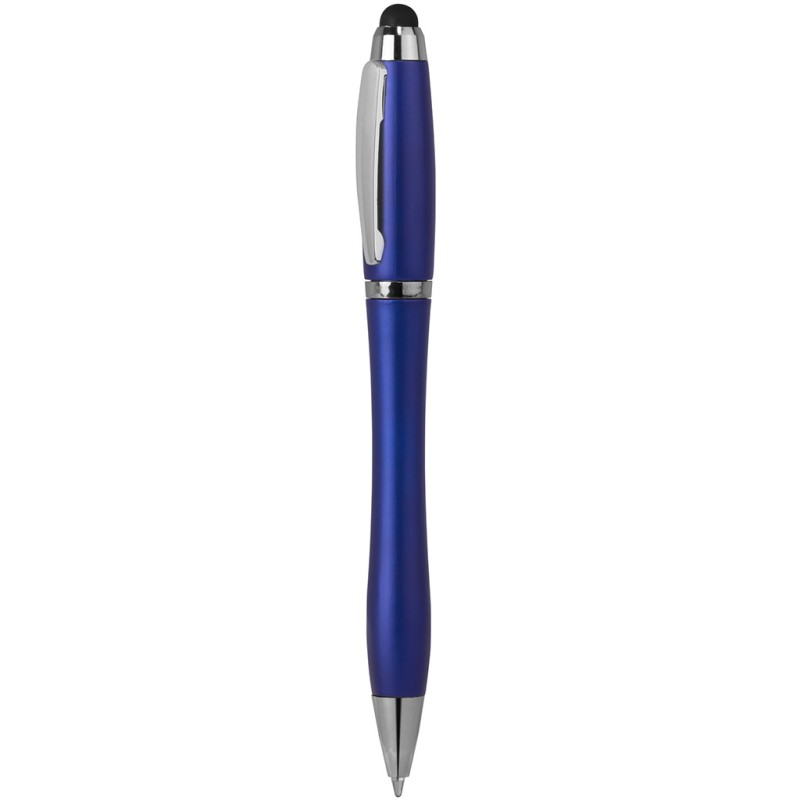 Penna a sfera con touch screen in plastica e metallo blu royal personalizzata B11189BL Penna a sfera con touch screen in plastica e metallo blu royal personalizzata B11189BL