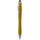 Penna a sfera con touch screen in plastica e metallo gialla personalizzata B11189G Penna a sfera con touch screen in plastica e metallo gialla personalizzata B11189G