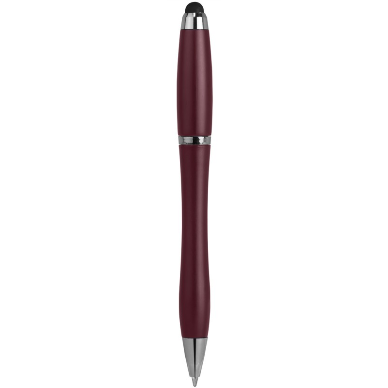 Penna a sfera con touch screen in plastica e metallo rossa personalizzata B11189R Penna a sfera con touch screen in plastica e metallo rossa personalizzata B11189R