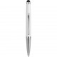 Penna a sfera con touch screen in metallo bianca personalizzata B11190B