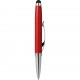Penna a sfera con touch screen in metallo rossa personalizzata B11190R