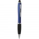 Penna a sfera con touch screen in plastica e metallo blu royal personalizzata B11193BL