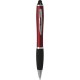 Penna a sfera con touch screen in plastica e metallo rossa personalizzata B11193R