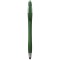 Penna a sfera con touch screen in plastica verde personalizzata B11197V