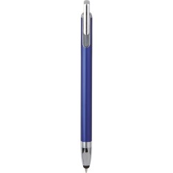 Penna a sfera con touch screen in metallo e plastica blu royal personalizzata B11198BL