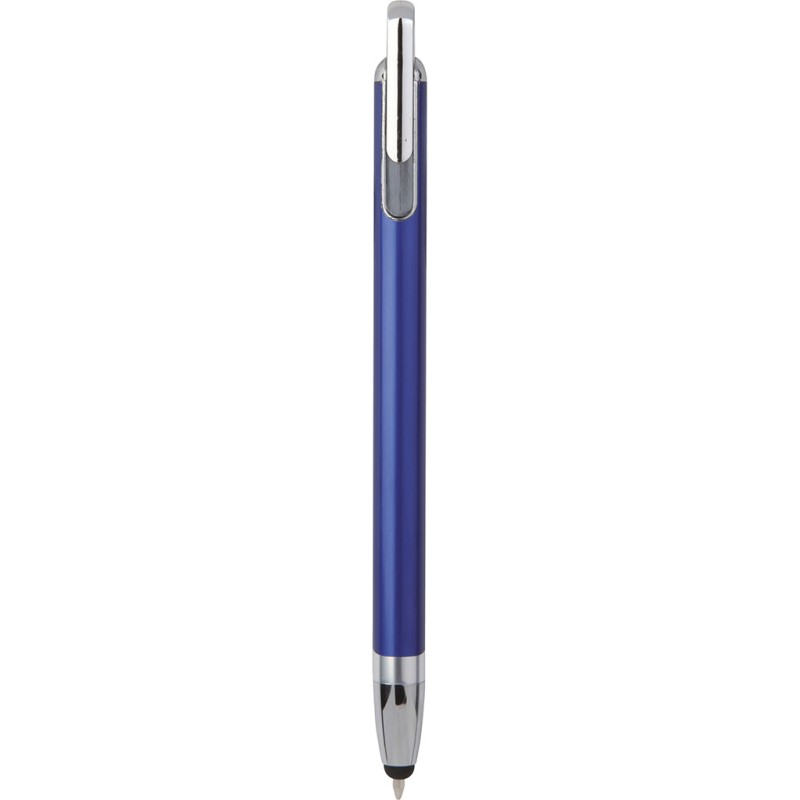 Penna a sfera con touch screen in metallo e plastica blu royal personalizzata B11198BL