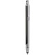 Penna a sfera con touch screen in metallo e plastica nera personalizzata B11198N