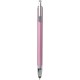 Penna a sfera con touch screen in metallo e plastica rosa personalizzata B11198RS