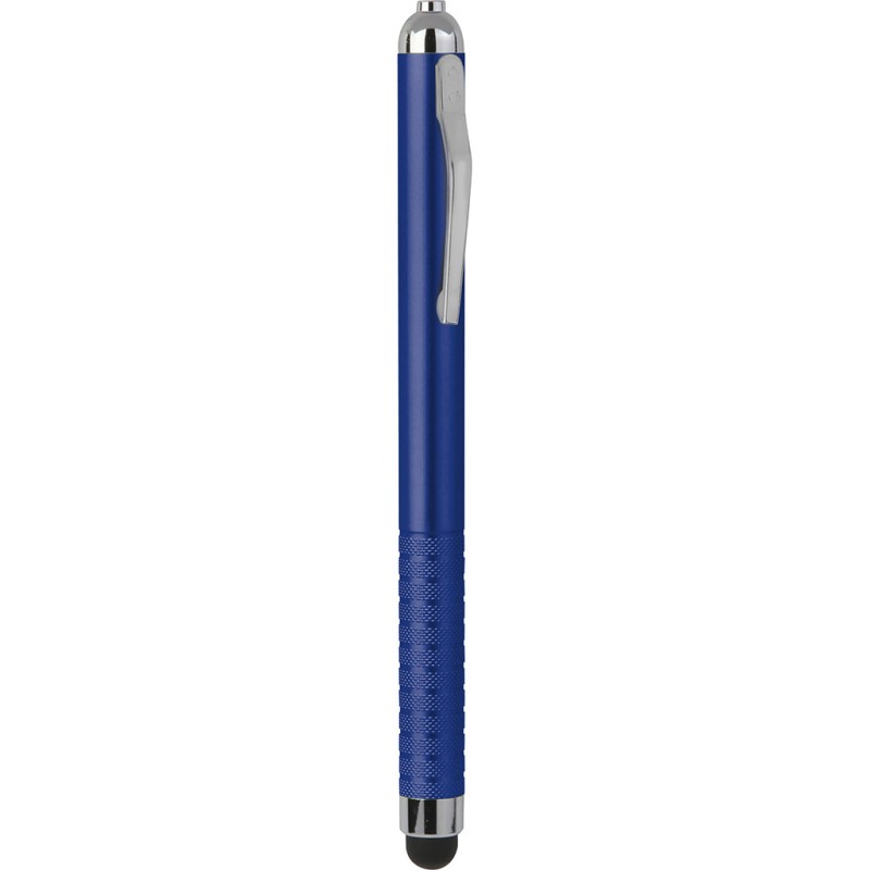 Penna a sfera con touch screen in plastica blu royal personalizzata B11199BL