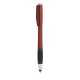 Penna a sfera con touch screen in plastica rossa personalizzata B11204R