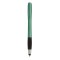 Penna a sfera con touch screen in plastica verde personalizzata B11204V