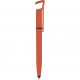 Penna a sfera con touch screen in plastica arancione personalizzata B11207A