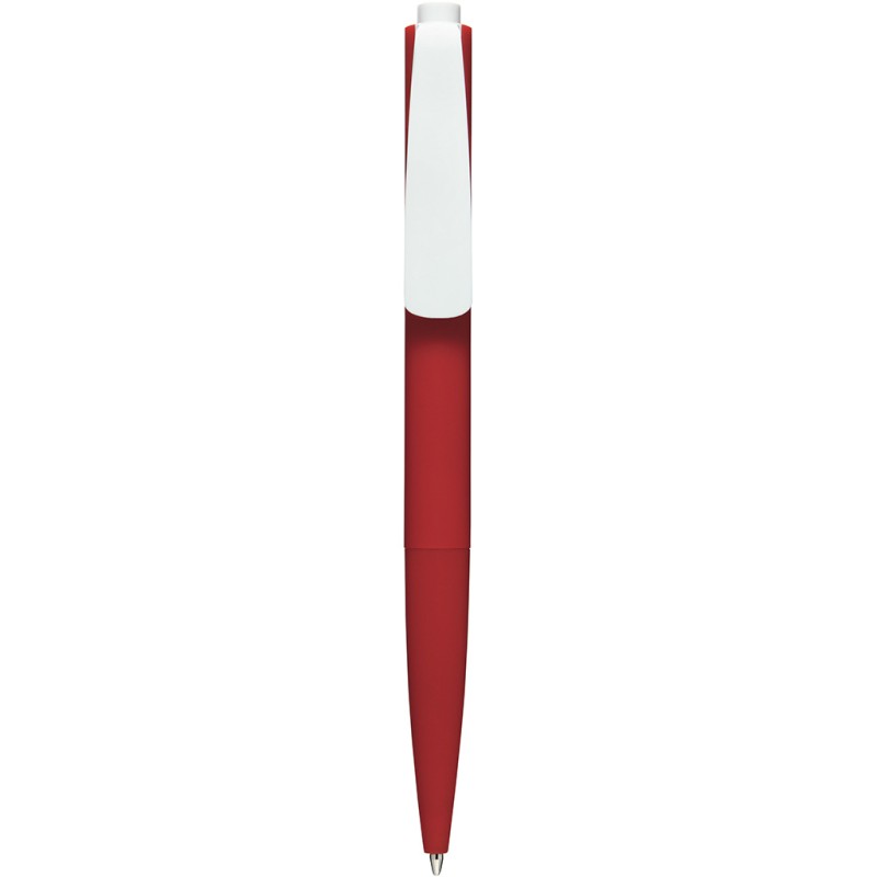 Penna a sfera in plastica rossa personalizzata B11219R