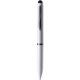Penna a sfera con touch screen in plastica bianca personalizzata B11230B