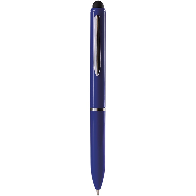 Penna a sfera con touch screen in plastica blu royal personalizzata B11230BL