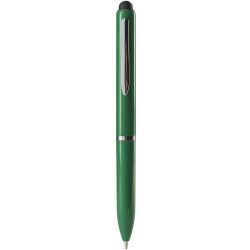 Penna a sfera con touch screen in plastica verde personalizzata B11230V