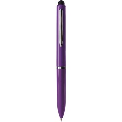 Penna a sfera con touch screen in plastica viola personalizzata B11230VL