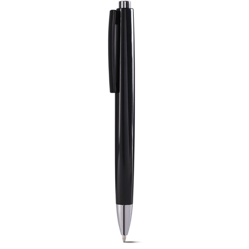 Penna a sfera in plastica nera personalizzata B11233N