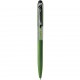 Penna a sfera con touch screen in plastica verde personalizzata B11234V