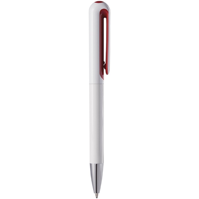 Penna a sfera in plastica rossa personalizzata B11235R