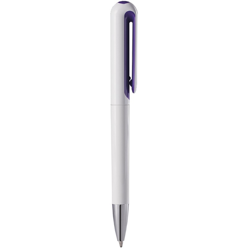Penna a sfera in plastica viola personalizzata B11235VL
