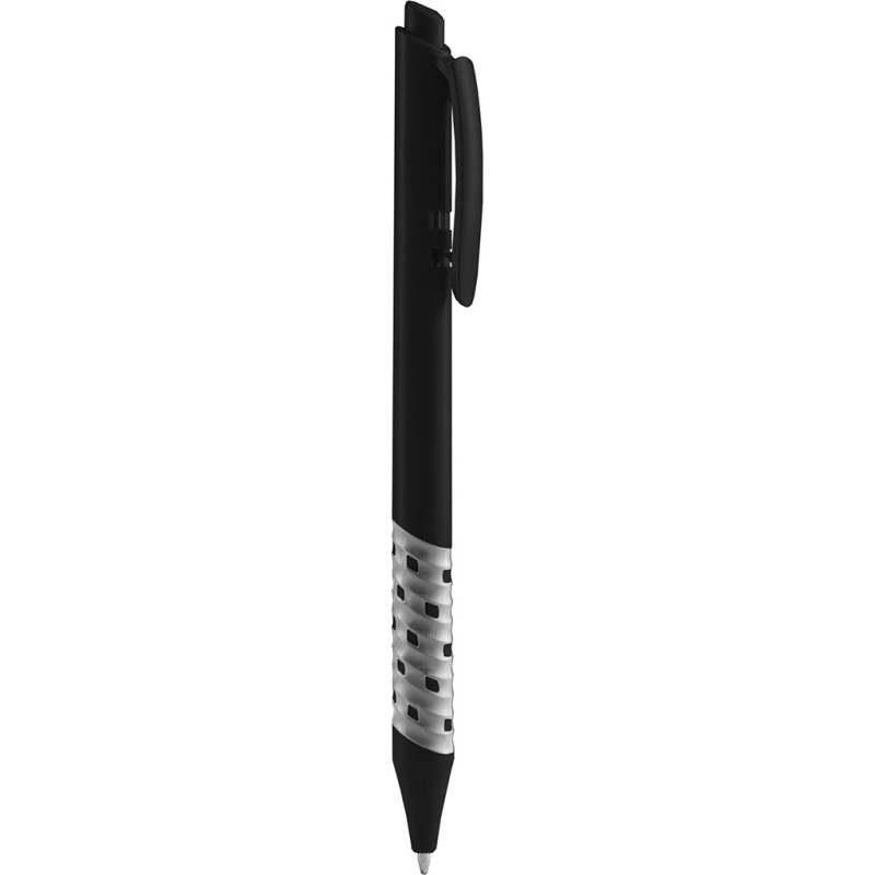 Penna a sfera in plastica nera personalizzata B11238N