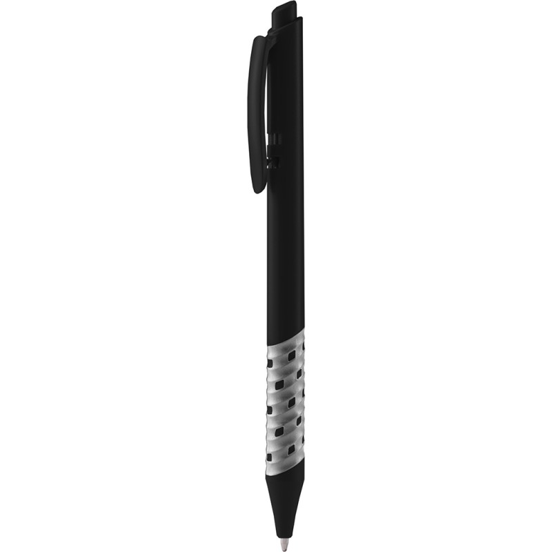 Penna a sfera in plastica nera personalizzata B11238N
