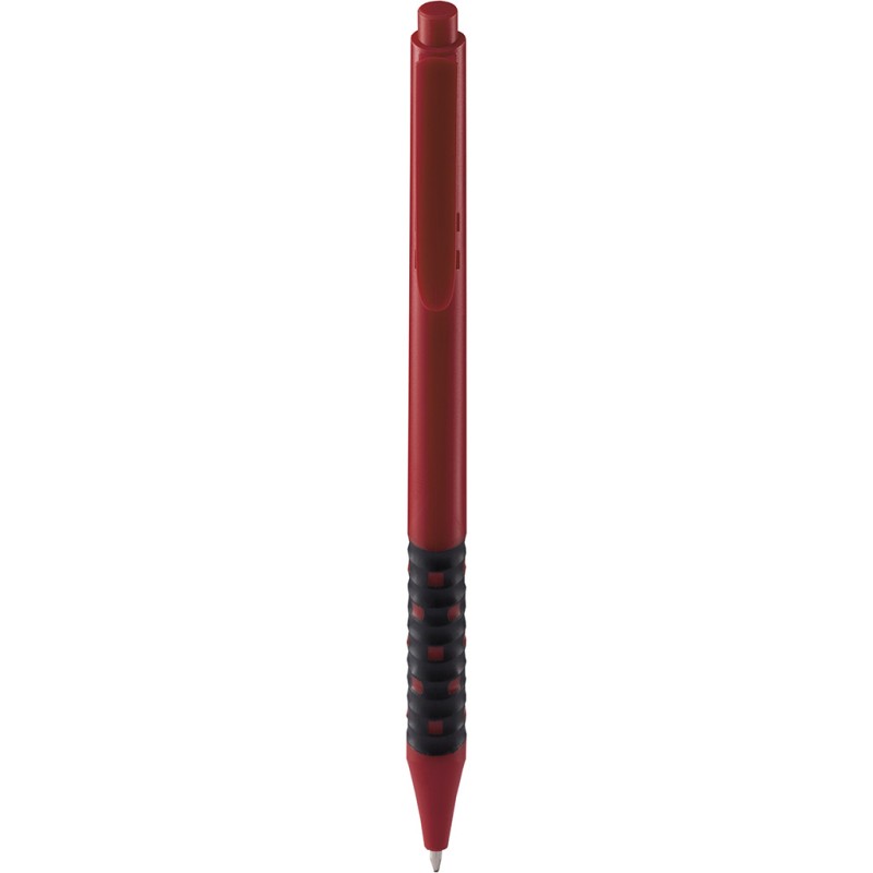 Penna a sfera in plastica rossa personalizzata B11238R