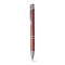 Penna a sfera in alluminio e metallo rossa personalizzata B11239R