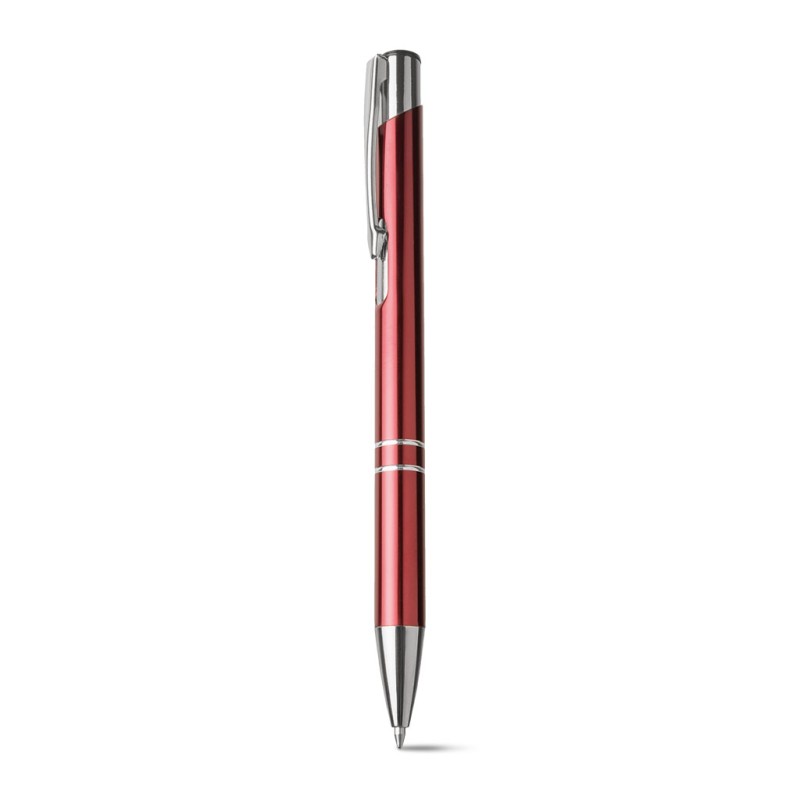Penna a sfera in alluminio e metallo rossa personalizzata B11239R