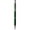 Penna a sfera in alluminio e metallo verde personalizzata B11239V