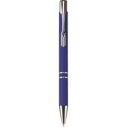 Penna a sfera in alluminio e metallo blu royal personalizzata B11240BL